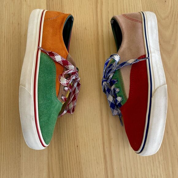 UNIF Colorblock Corbin Leather Sneakers Unisex Men’s 5 Women’s 6.5 Mismatch - Picture 2 of 9